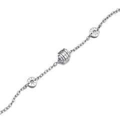 運轉時法輪手鍊 純銀 925