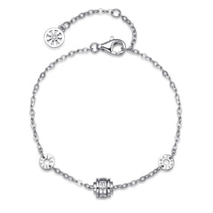 運轉時法輪手鍊 純銀 925