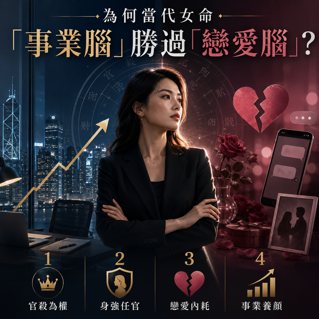為何當代女命「事業腦」勝過「戀愛腦」？