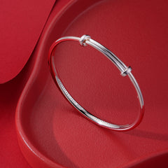 文殊菩薩手鐲 55mm 純銀 (鍍玫瑰金、鍍金、鍍白金)