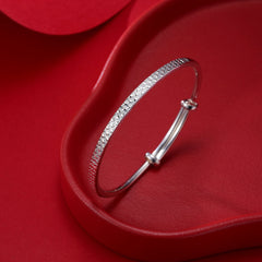 文殊菩薩手鐲 55mm 純銀 (鍍玫瑰金、鍍金、鍍白金)