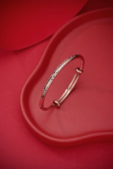 黃財神旺財手環 55mm 鈍銀 (鍍玫瑰金、鍍金、鍍金、白金)